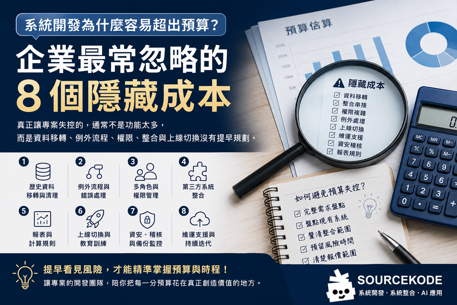 系統開發為什麼容易超出預算？企業最常忽略的 8 個隱藏成本